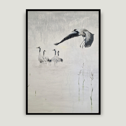 FLOCK OF CRANE | Fine Art Giclée print