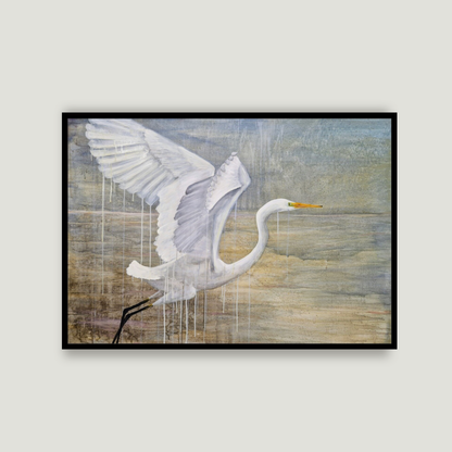 GREAT WHITE EGRET | Fine Art Giclée print