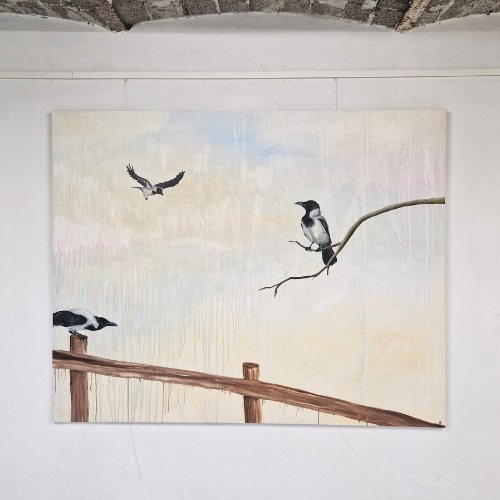 Hooded Crow | Original painting | Simone Freiheit