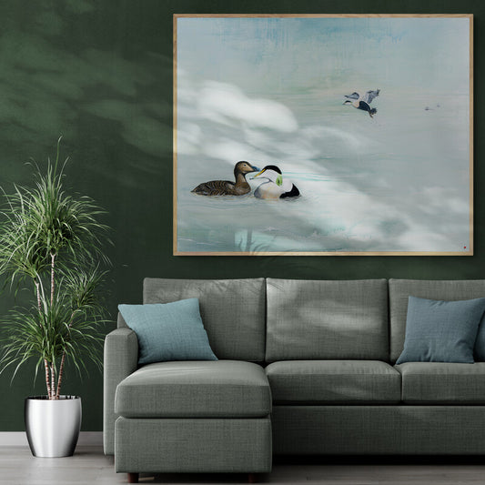 COMMON EIDERS | Original painting | Simone Freiheit